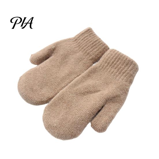 Soft Imitation Rabbit Fur Gloves 1 Pair Winter Warm Mittens for Women, Cold Weather Plush Knit Skin Friendly Mitts with Thick Lining And Elastic