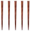 Happy Set of Made of Made In PID6085 J-kitchens Chopsticks, 5, Wood, Japan,