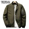 Male Clothing Jacket Loose Men's Bomber Jacket WindProof Men's Casual Jacket Hip-Hop Baseball Uniform Fashion Coat Smooth Streetwear Clothes For Men