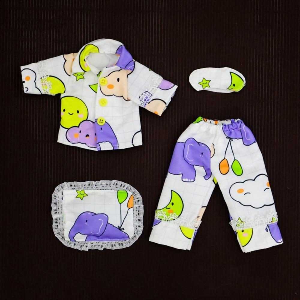 Striped Doll Sleep Clothes Casual Wear BJD Doll Clothes 30cm Doll Pajamas Gift for Girls