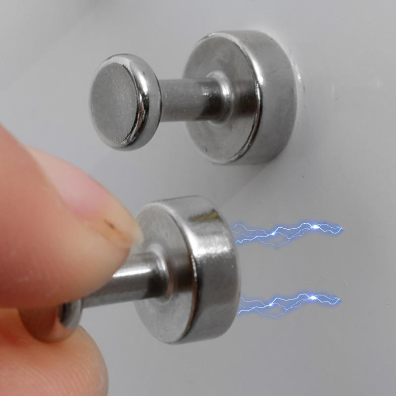 2/40 шт. Мини-магнитный крючок-кнопка из неодимового железа и бора, крючки для хранения кнопок, кухонные, для дома, холодильника, вешалки для белой доски