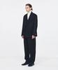 Afterpray Shawl Collar Double-Breasted Blazer Black