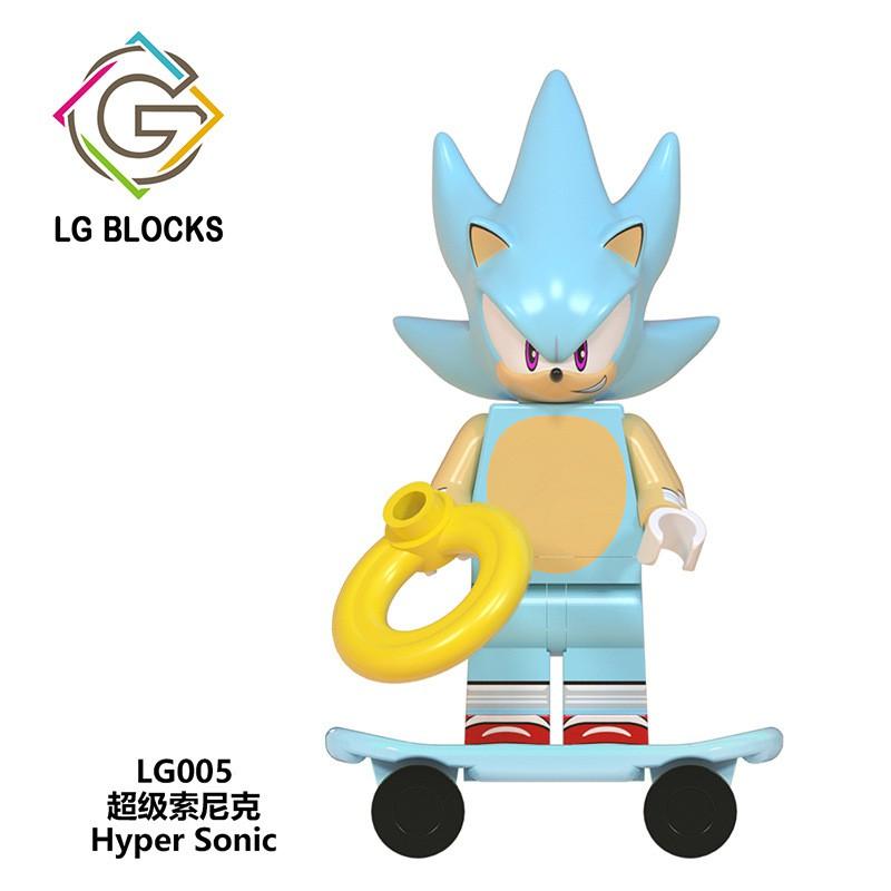 Мини-фигурки Sonic, игрушки Super Sonic the Hedgehog Shadow Nakkururu, строительные блоки LG1001, минифигурки Lego
