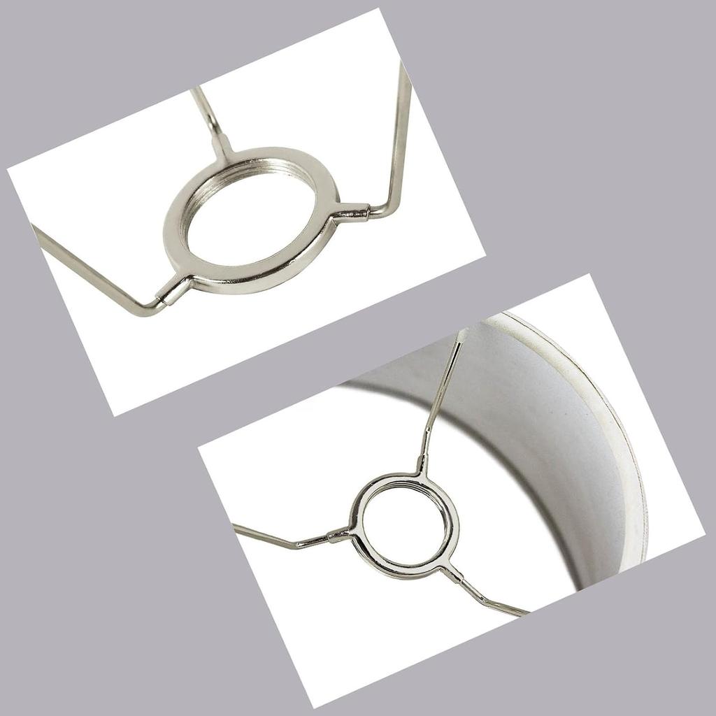 GY & CK® Lamp Shade Making Material 3-Way Threaded Uno Adapter, Threaded UNO Fitter Adapter Fit for 11 Gauge Wires, Nickel (4 pcs/Pack)