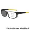 Sports Photochromic Multifocal Reading Glasses Blue Light Protection Glasses for Far and Near Distances HD Presbyopia Glasses