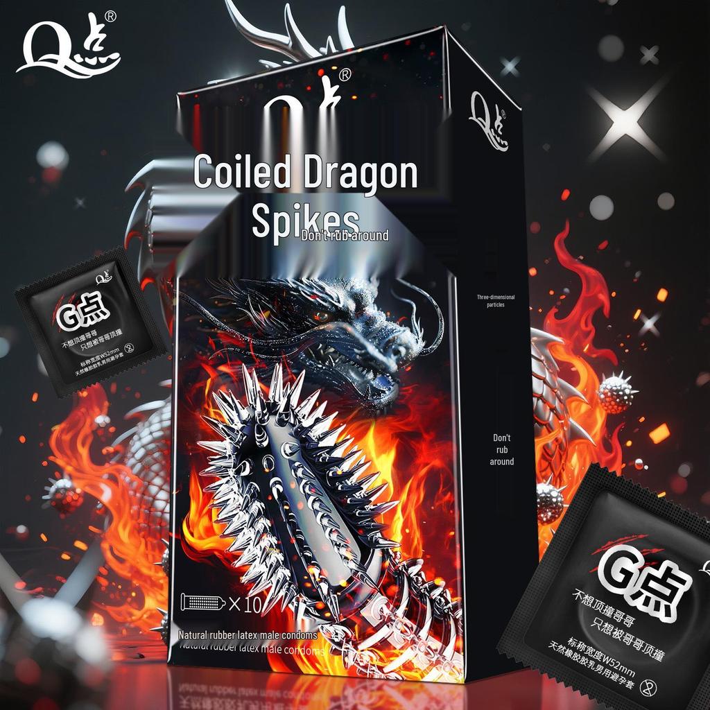Q Point 369 Large Particle Thickened Desensitizing Condoms - Long-Lasting Delay for Men’s Safety by John Super Bird