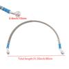 80cm  Motorcycle Brake Clutch Oil Hose Line Pipe Hydraulic Silver Tone Universal
