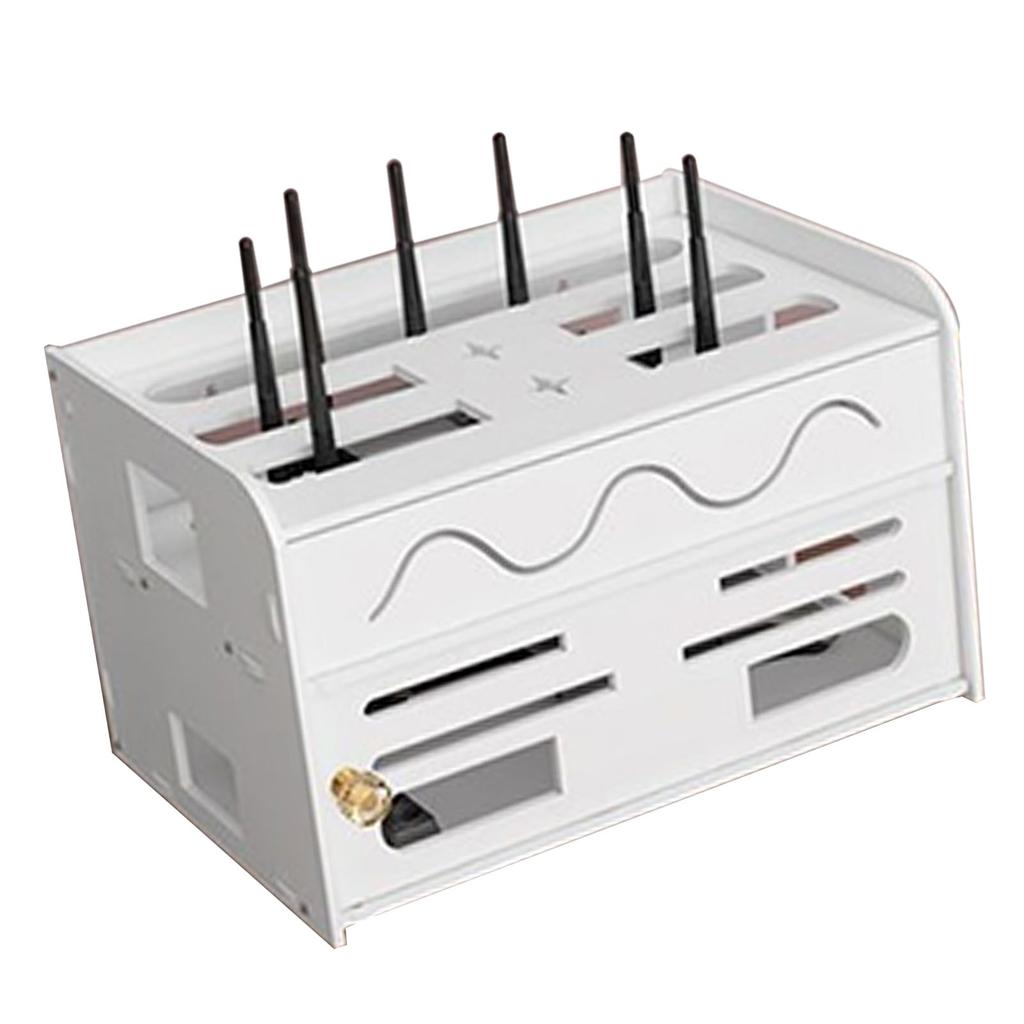 Коробка для хранения роутера WIFI без пробивки, двухслойная, малого размера, полка для хранения кабелей для дома