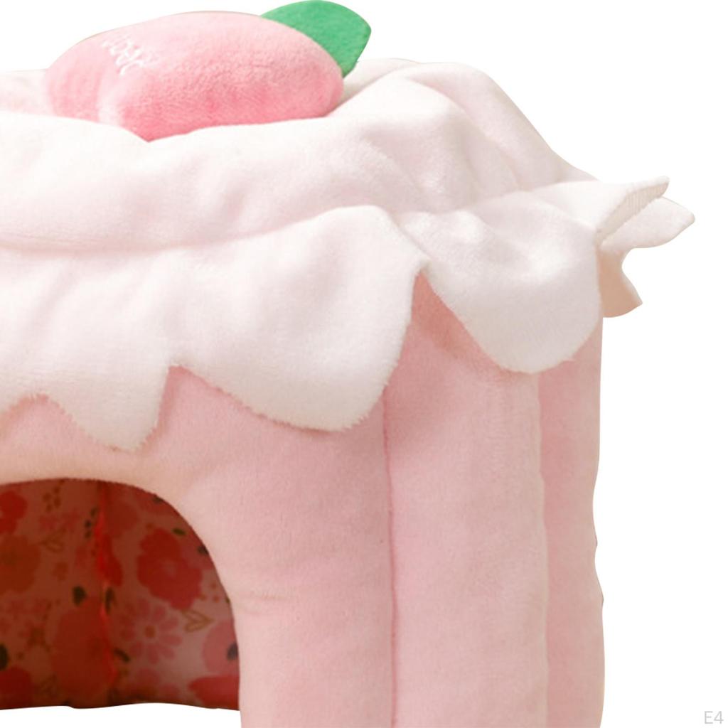 Убежище для морской свинки, домик для хомяка, милое постельное белье, теплая клетка, пещера для отдыха для крыс, кровати для маленьких животных