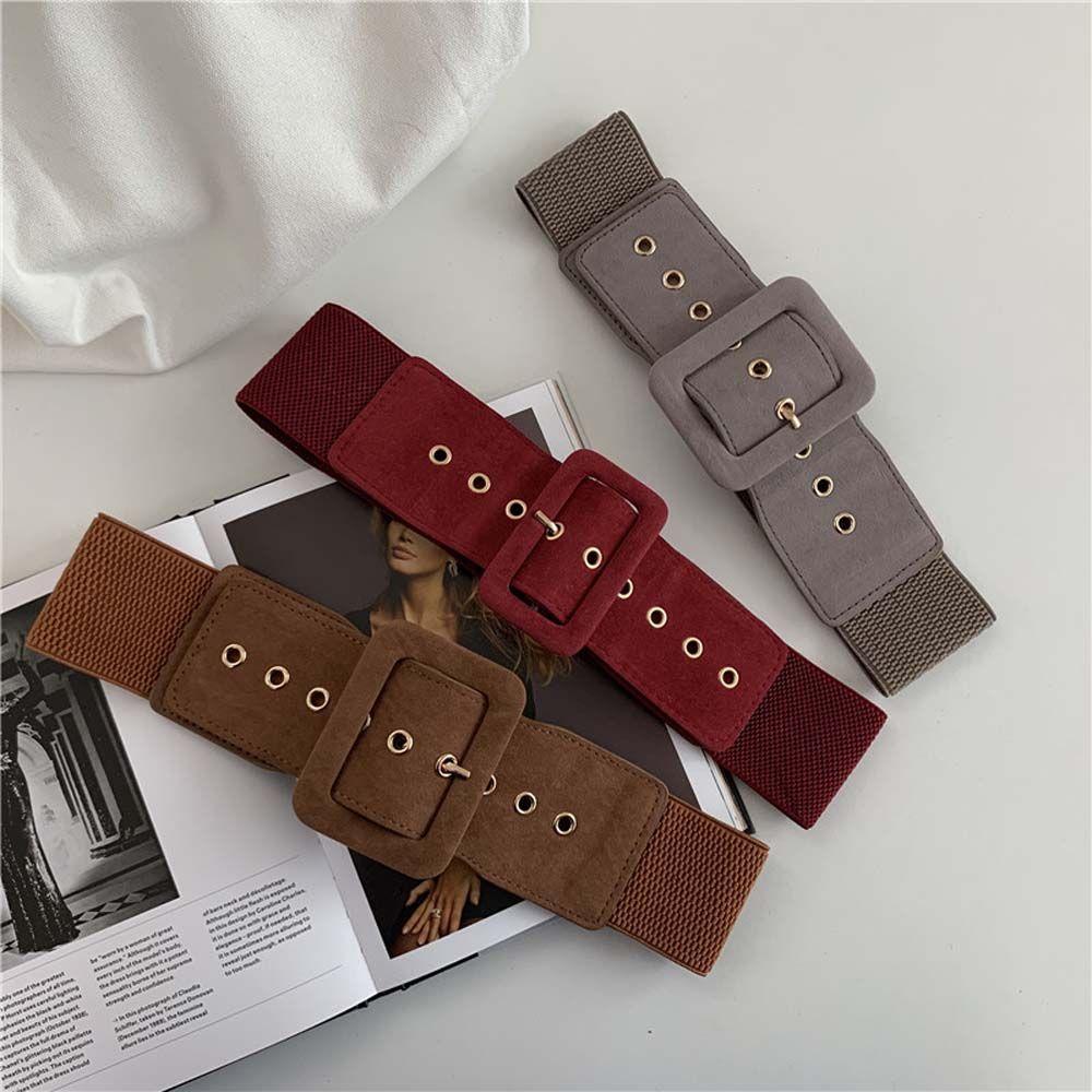 Strap Wide Waistband Dress Decoration Female Waist Strap Women Belt Elastic Waist Belt Cummerbunds