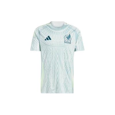 adidas Мексика 24 Away Джерси Лен Зеленая мужская уличная одежда IP6384