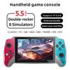 X13 Ретро игровая консоль для двух игроков, портативная игровая консоль для детского подарка, геймпад 5,5 дюймов с проводными наушниками