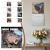 2025 Latest Modern Animation Calendar Multi-expression Hippo Wall Decoration Year Home For New V5P2