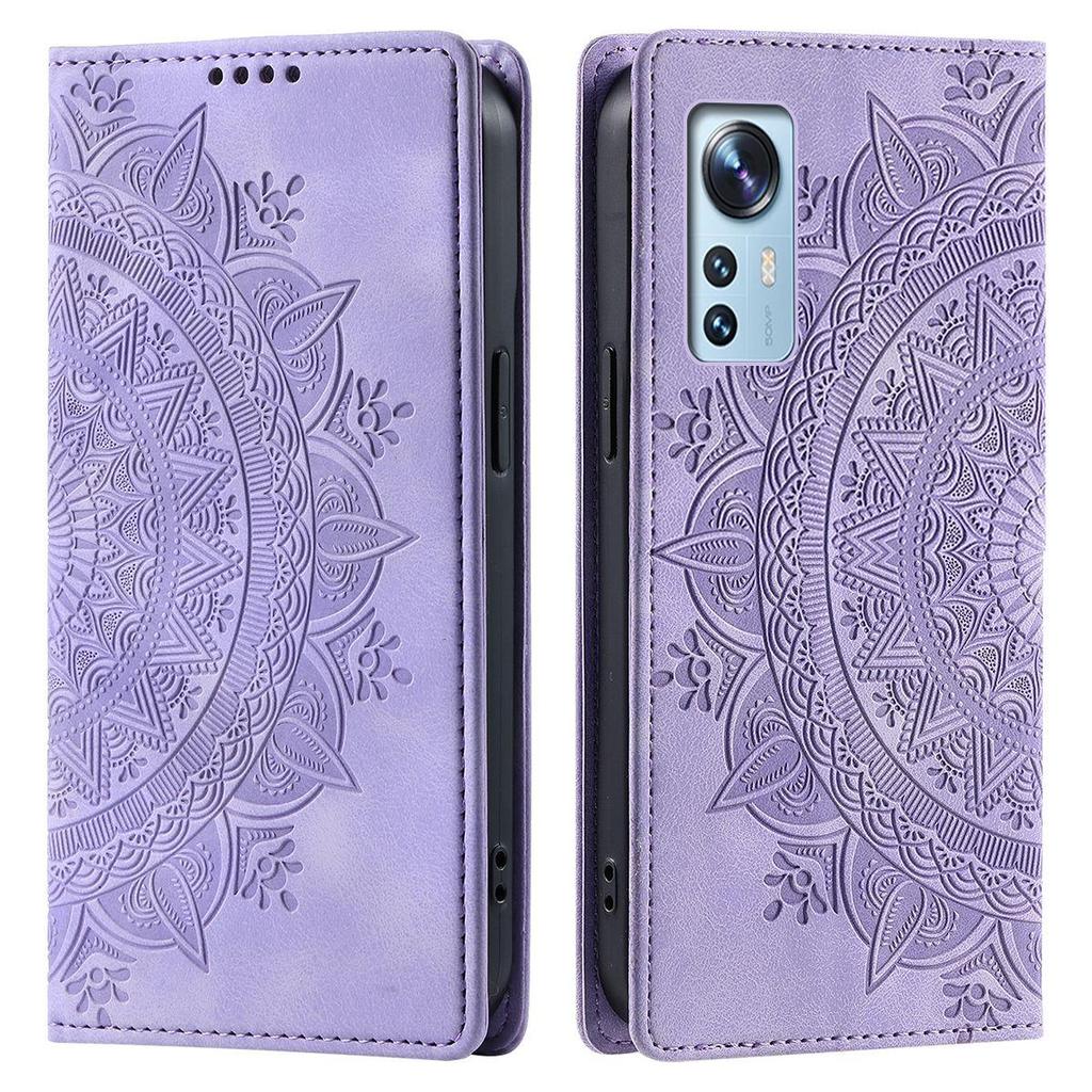 Для Xiaomi 12T Pro, 12T, 12 Pro, 12X, Mi 12 Lite, Redmi Note 12S 4G, чехол-бумажник с тиснением «Мандала» из ПУ-кожи, с магнитной застежкой