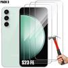 [3 Pieces] Tempered Glass for Samsung Galaxy S23 FE - BOOLING - 9H Transparent Screen Protector