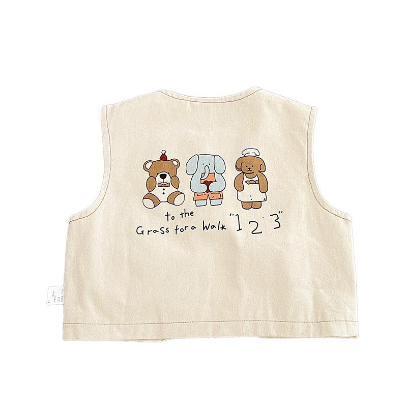 Baby Vest Jacket Autumn Baby Clothes New Han Fan Handsome Boy Foreign Style Striped Bottoming Shirt Straight Pants