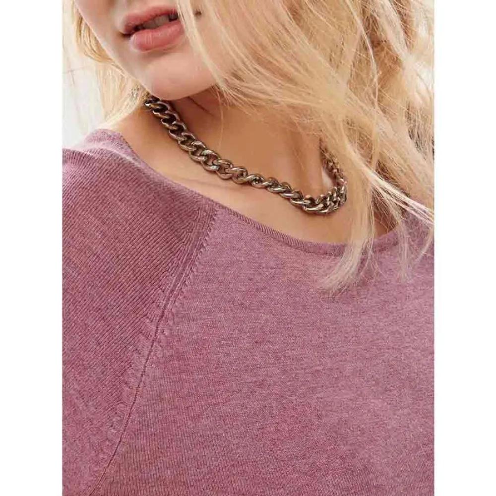 Only Свитер Mila Lacy Knit Detail Melange