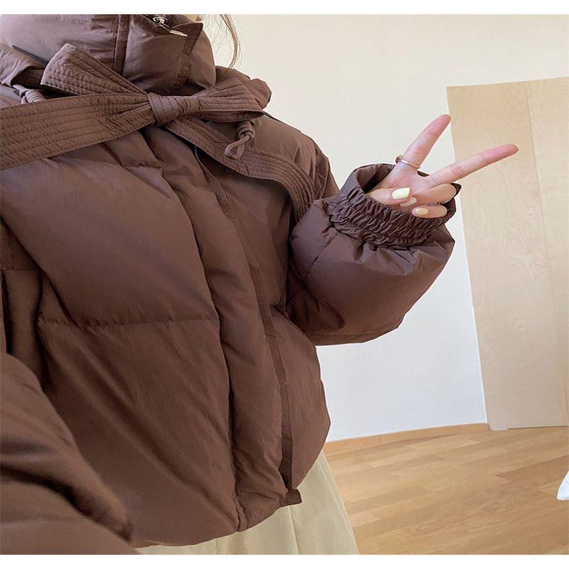 Women's Short Down Jacket Winter Loose White Duck Down Jacket