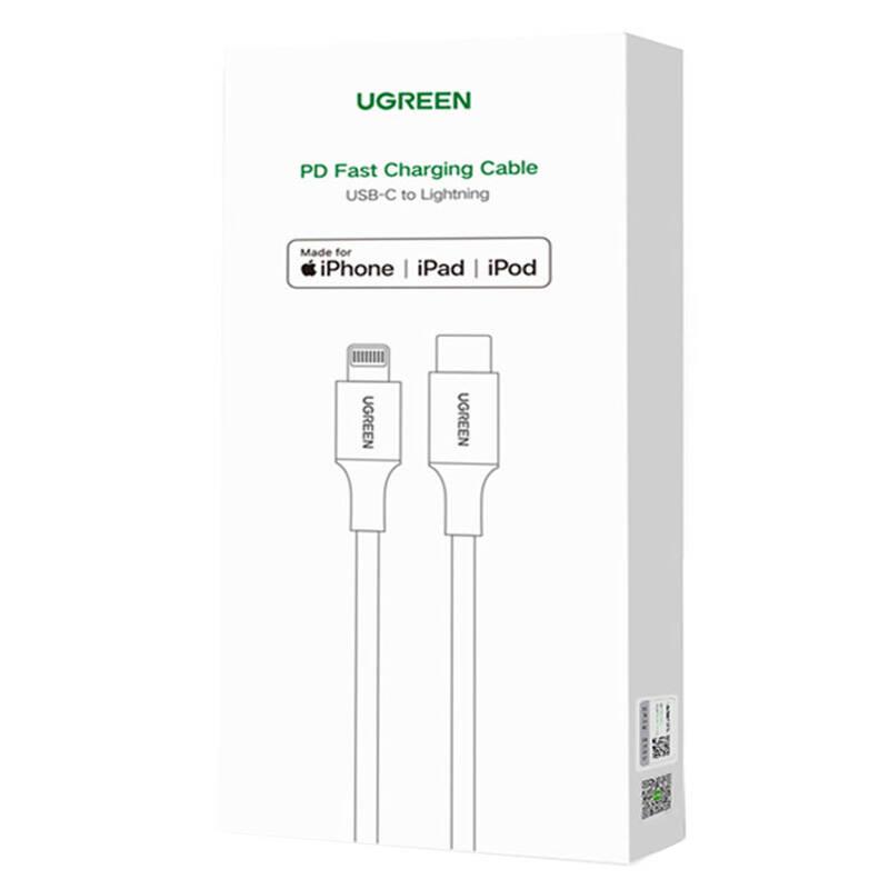 Kabel Lightning Do Usb-C Ugreen 3A Us171, 1.5M (Biały)