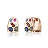 ELLE Jewelry 14K GF Vivid Glass One-Touch Earrings ELGPEE537