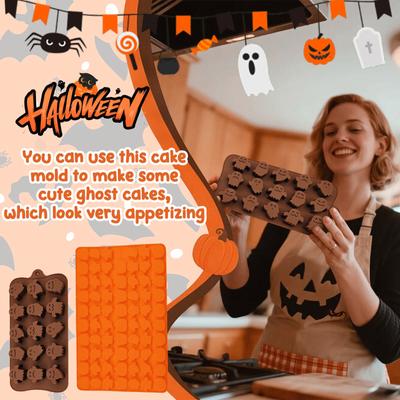 Хэллоуин Форма Веселая Силиконовая Форма Форма для Шоколада Фадж Торта,