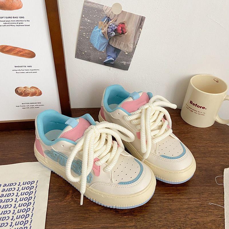 Обувь Harajuku для женщин, дизайнерские спортивные повседневные кроссовки на платформе из искусственной кожи, удобная обувь для бега на открытом воздухе