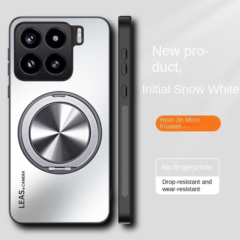 For Xiaomi Mi 15 Pro Case Hard Matte With Ring Stand Magnetic Protective Back Cover Case For Xiaomi Mi 15 14 13 12X 11 10 Shell