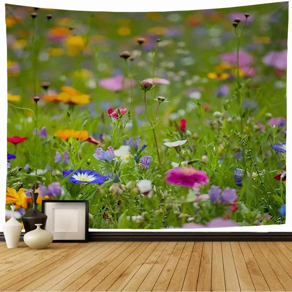 Romantic Spring Garden Tapestry Office Living Room Decoration Home Wall Tapestry