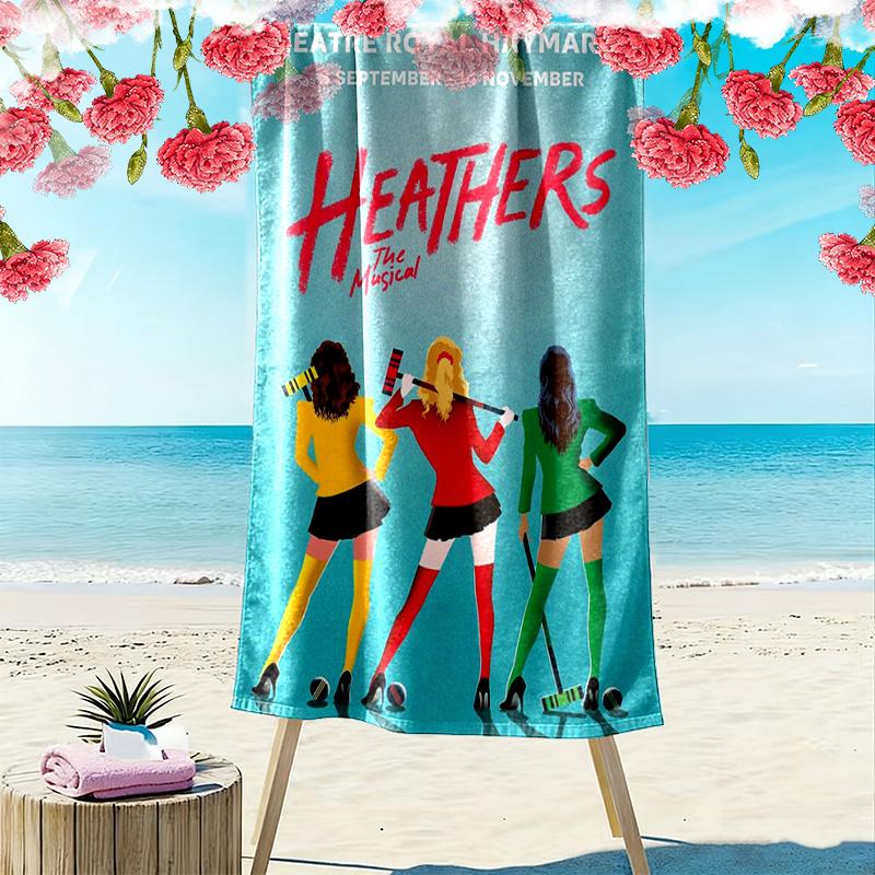 Heathers: The Musical 2D Flat Print Beach Towel, Large Soft Quick Dry Towel for Beach Camping SwimmingSSTJ0917516