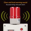 Industrial Alarm Siren Intelligent Sound Strobe Light Outdoor Timing Delay 110db 5 Key with Mounting