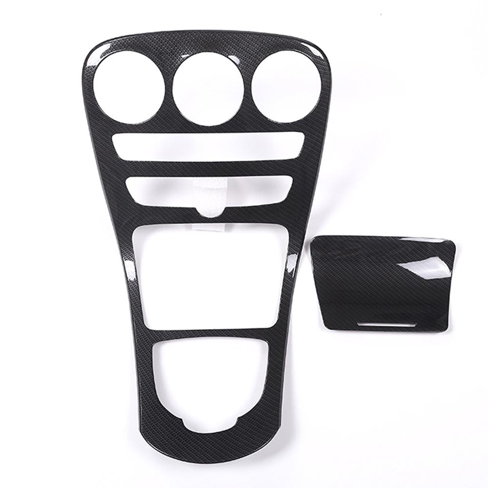 2 шт./компл. автомобильная центральная консоль рычага переключения передач крышка отделка карбоновый узор для Mercedes Benz C GLC 15-18