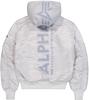 Зимняя куртка Alpha Industries MA-1 ZH Back Print (128113) Zip Hood Back Print Bomber Jacket (128113) пастельно-серый