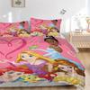 3pcs Cartoon Disney Princesses Bedding Set - Includes 1 Quilt Cover and 2 Pillowcases, Comfortable Bedding with Stylish Design for Bedroom, Machi