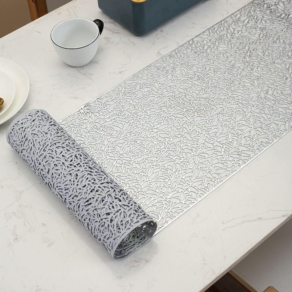 Rectangular Table Cover Anti-stain Tablecloth Long Hollow Table Runner  Banquet
