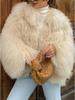 Available Now: 2024 Women's Fashion Solid Color Faux Fur Coat - Warm, Fuzzy, Long Sleeve Winter Outerwear.