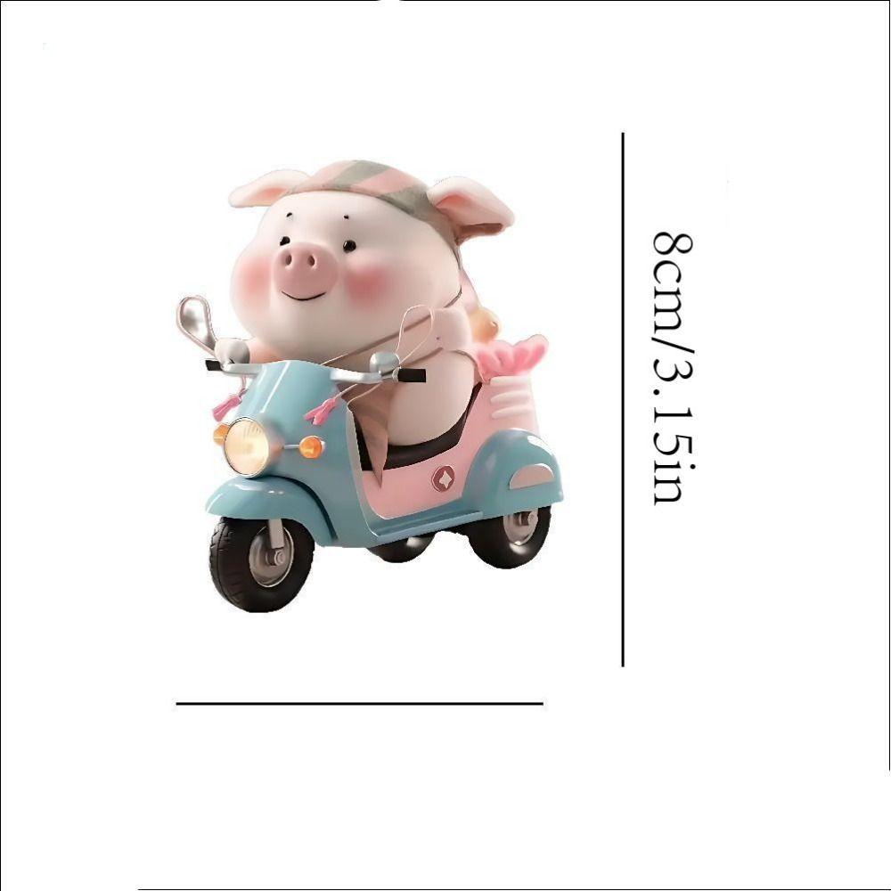 Брелок в форме поросенка, акриловое украшение для рюкзака, подвеска для интерьера автомобиля, украшение для дома