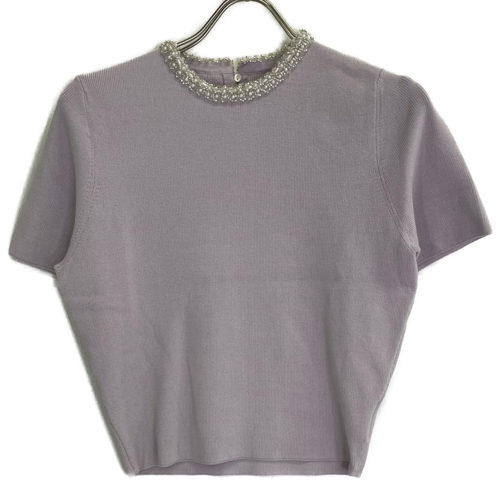 BALLSEY 25Stainless Steel Purple Pearl Combi Short Sleeve Pullover Tops S purpleUsed