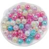 Home Party Supplies 8 10mm Jewelry Making AB Color Pendant DIY For 20/40Pcs Necklace Bracelet Acrylic Round Beads