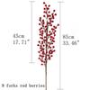 1PCS Artificial Flower Red Berry Bouquet Fake Plant for Home Vase Decor Valentine's Day New Year Party Decoration
