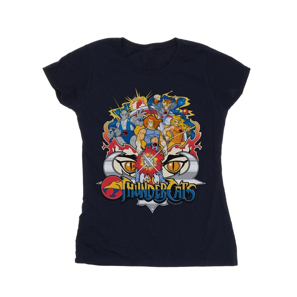Thundercats Womens/Ladies Action Group Shot Cotton T-Shirt