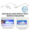 Rimless Anti-Blue Light Reading Glasses Ultralight Eye Protection Square Eyeglasses PC Hyperopia Glasses Men Women Eyewear