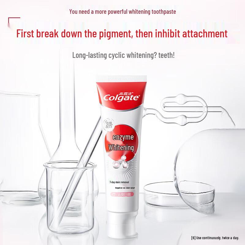 Colgate Enzyme Whitening Toothpaste White Peach Flavor