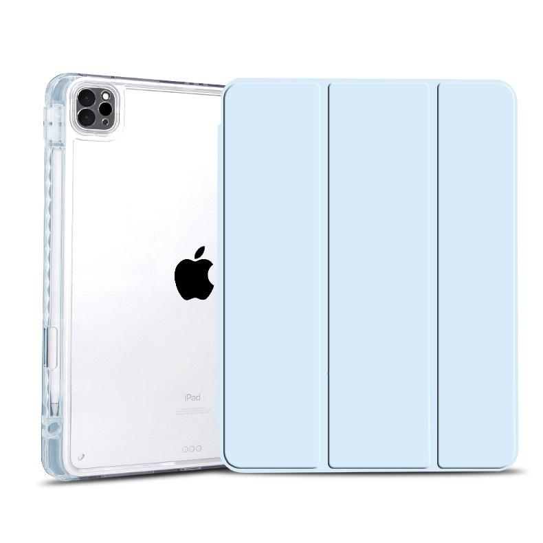 iPad Series Tablet Tri-Fold High-Transparency TPU Protective Case with Soft Case and Pen Slot Place of Origin None