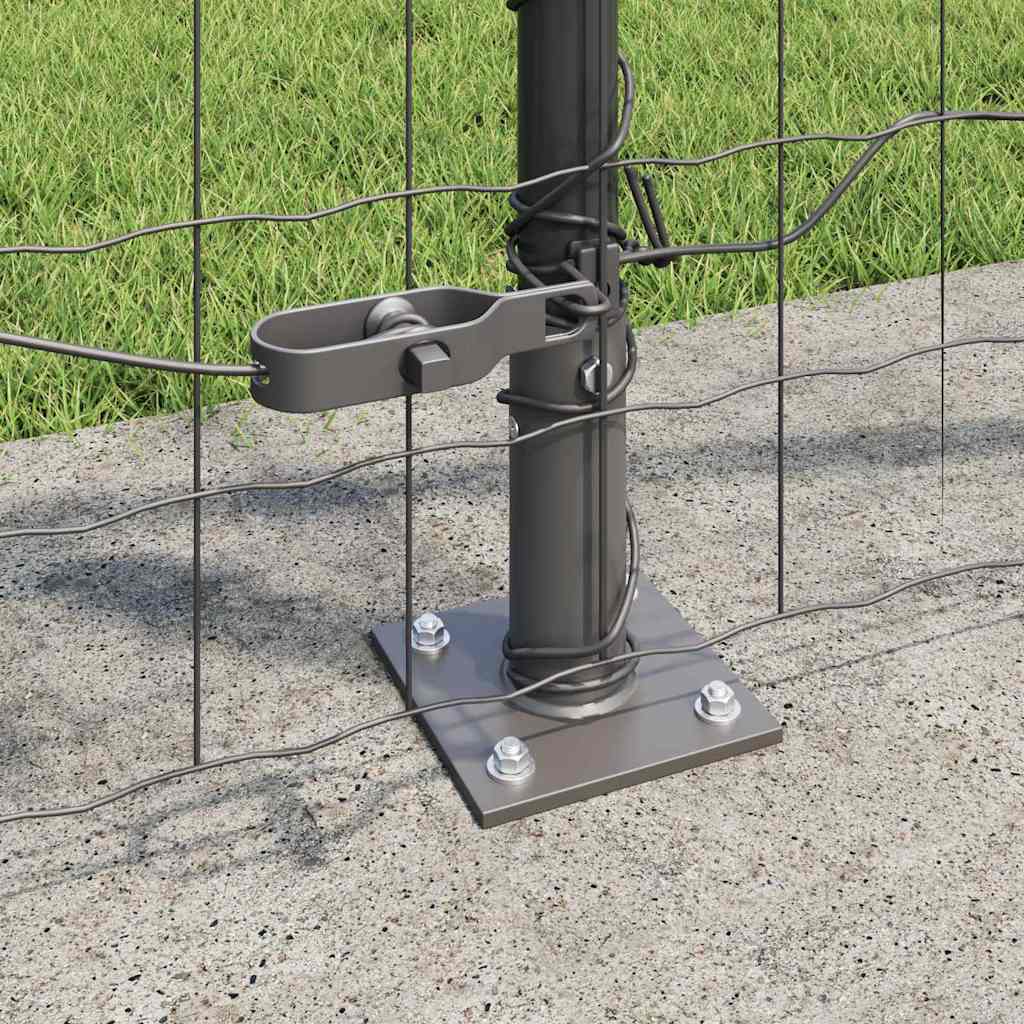 Welded Wire Fence with Concrete Foundation 10 x 0.8 m (W x H)