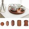 Oval/Rectangle Walnut Wooden Tray Solid Wood Plate TrayRectangular Dinner Plate  for Kitchen