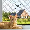 Durable Cat Window Sill Fence Plastic Pet Anti-Fall Mesh Pet Balcony Protective Net  Window