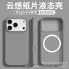 Ультратонкий чехол с ощущением облака, подходит для iPhone 11 Pro Max, из жидкого силикона, магнитный чехол для мобильного телефона, Apple 11, однотонный защитный чехол