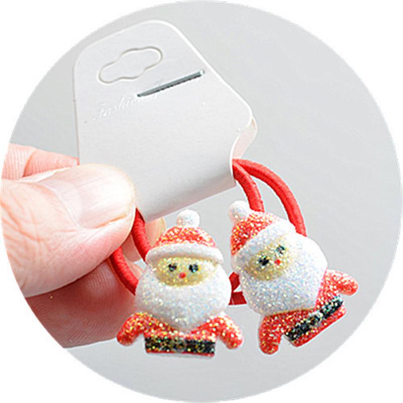 Мультяшный рождественский головной убор милый оленьи уши рога шпильки заколки Санта-Клаус снеговик повязка на голову веревка для волос детский головной убор