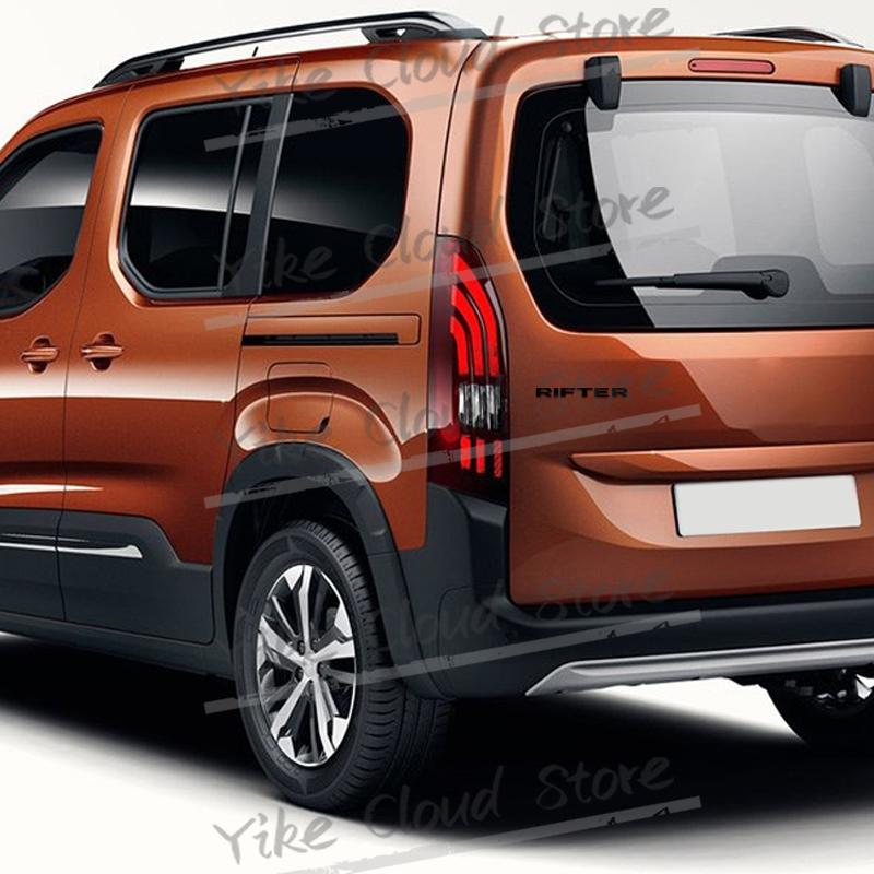 Для Peugeot Rifter Декоративная эмблема с буквами Стайлинг автомобиля 3D металлическая эмблема Кузов Багажник Задняя дверь Самоклеящиеся наклейки