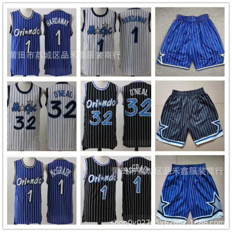 Orlando Magic Basketball Jersey Tracy McGrady Penny Hardaway Shaq Embroidered Fan Wear Cotton Sports Shirt